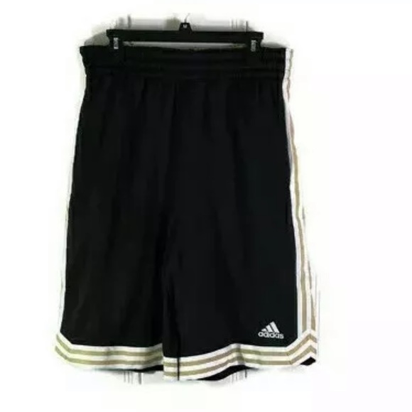 black and gold adidas shorts
